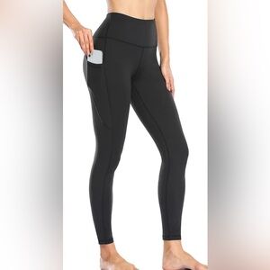 Women's High Waist Yoga Leggings with Pocket Tummy Control